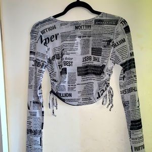 newspaper print crop